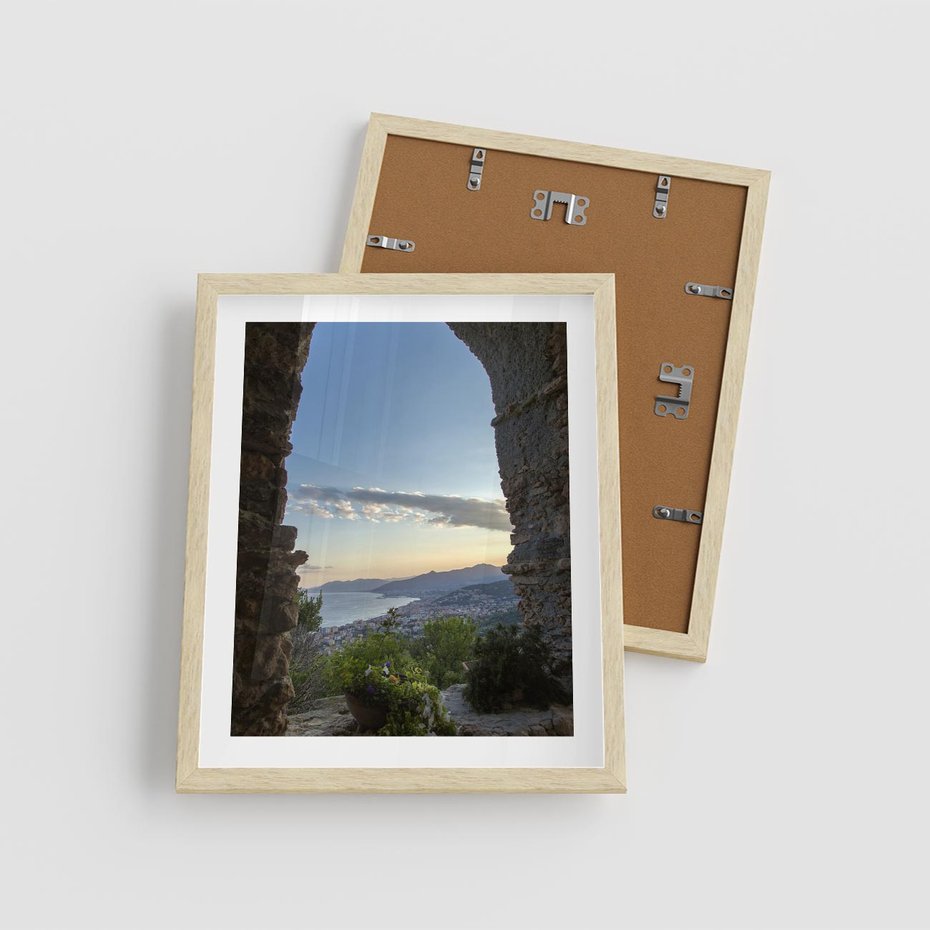 Plakat w ramie 40x50 - Pejzaż w perspektywie - pejzaż, perspektywa - rama drewno