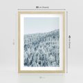 Plakat w ramie 30x40 - Cicha Zima - las, zima - rama drewno