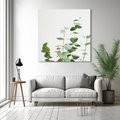 Obraz na płótnie 30x30 - Żywa eukaliptusowa zieleń - eukaliptus, zielone