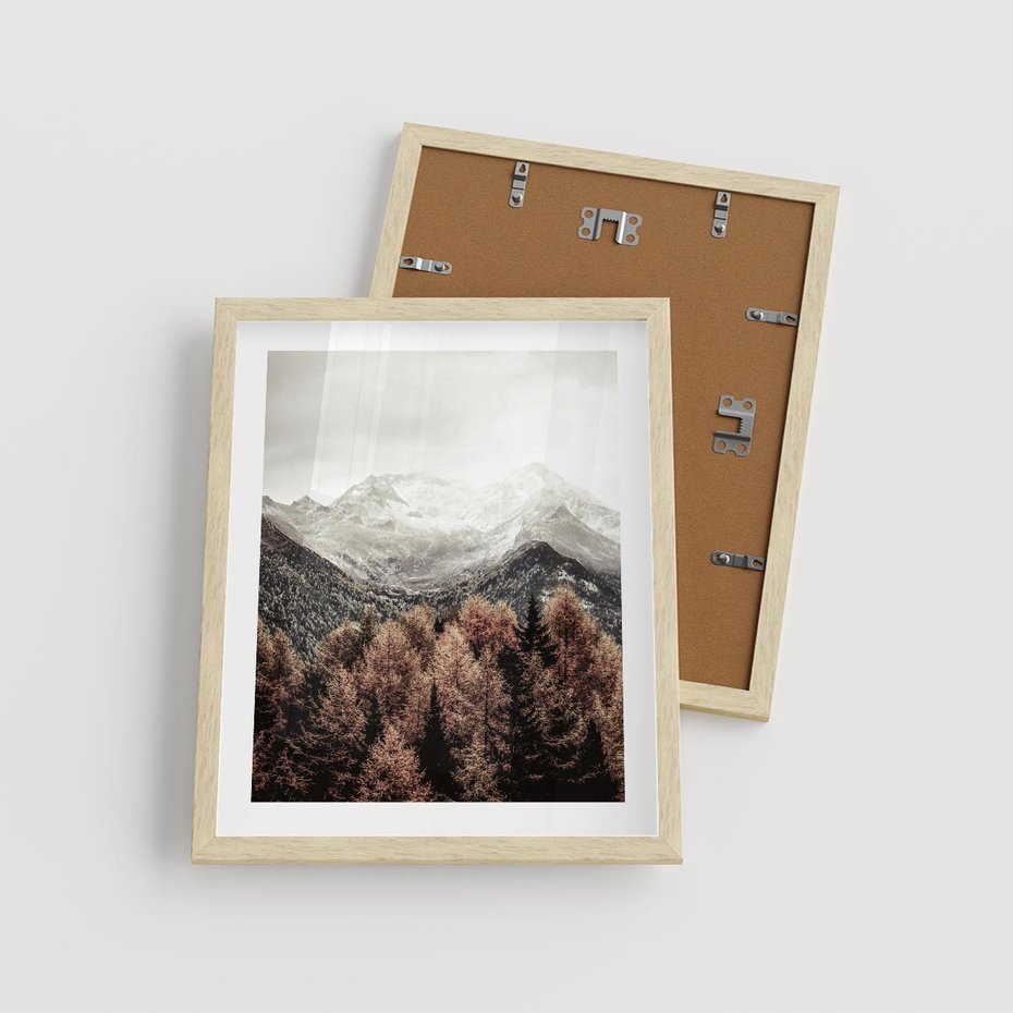 Plakat w ramie 40x50 - Jesienna Przyroda - góry, jesień - rama drewno