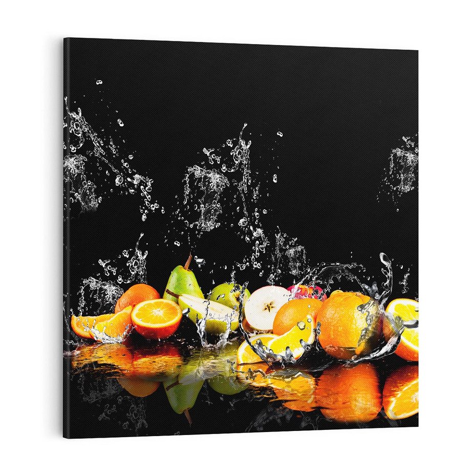 Obraz na płótnie 70x70 - Owoce w Restauracji - owoce, kuchnia