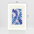 Plakat bez ramy 50x70 - Kolorowy Wir - liściasta kompozycja, nowoczesny plakat