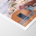 Plakat bez ramy 40x50 - Błękit Morza i Białe Domki - Santorini, wyspa