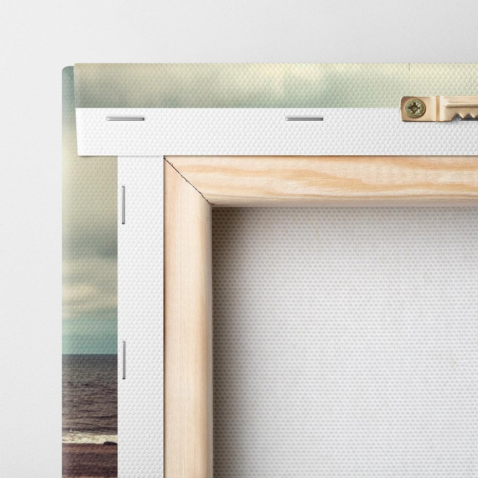 Obraz na płótnie 70x70 - Retro Urok Morza - fotografia w stylu retro, vintage