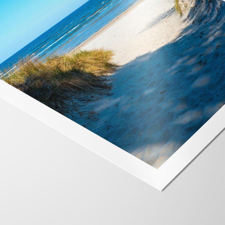 Plakat bez ramy 30x40 - Spokój nad brzegiem morza - plaża, morze