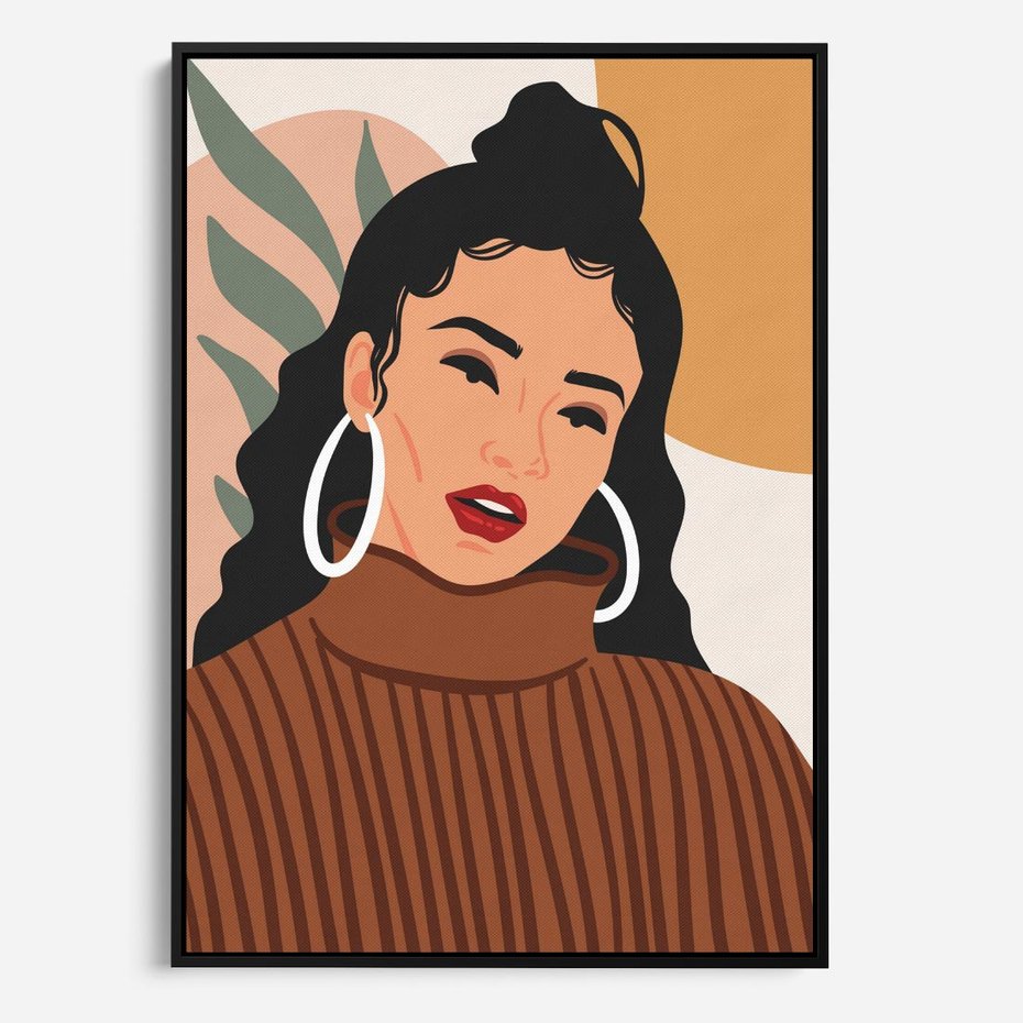 Obraz w ramie 50x70 - Kobiece Wibracje - nowoczesny plakat, styl retro - rama czarna