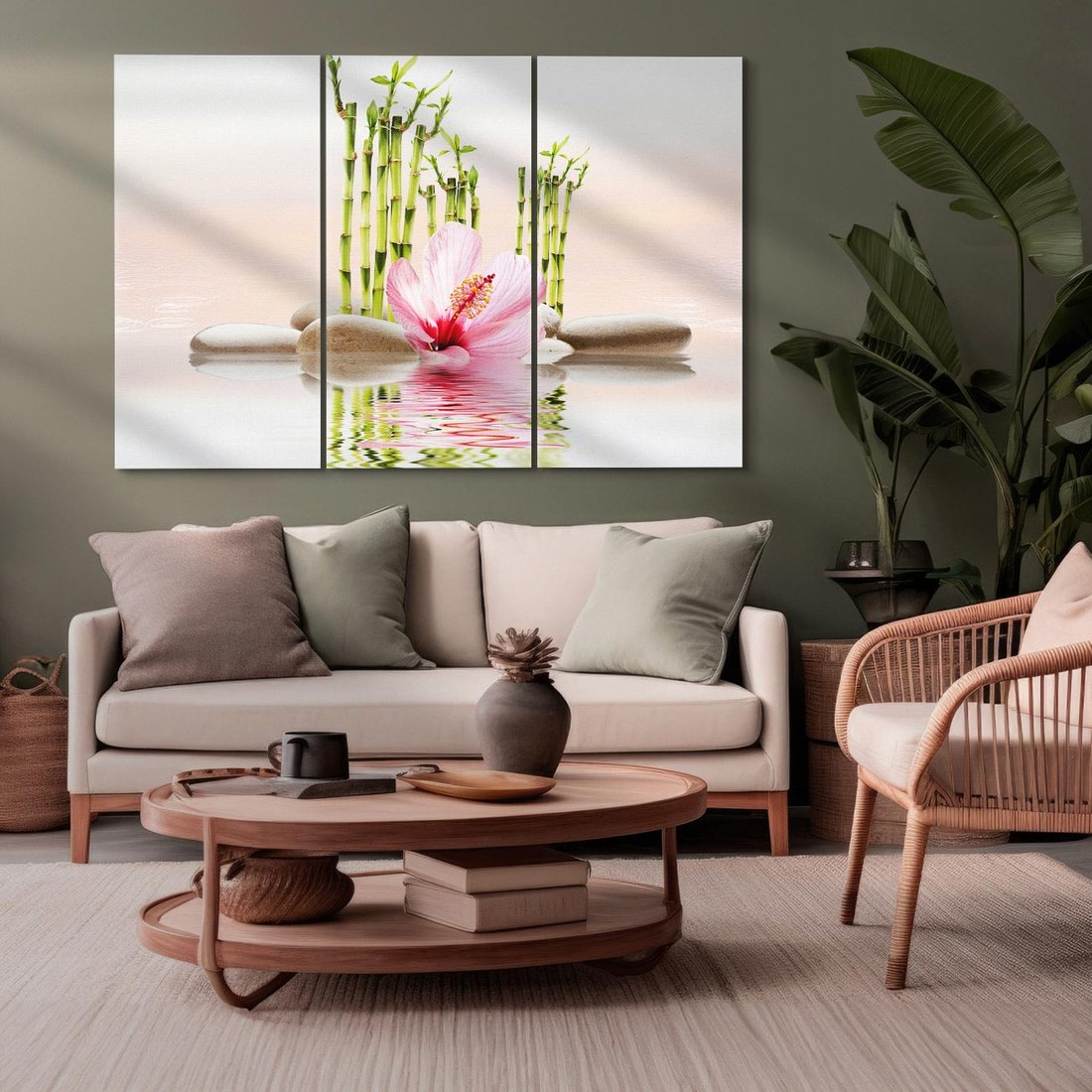 Obraz na płótnie 120x80 - Harmonia i relaks - spa, bambus