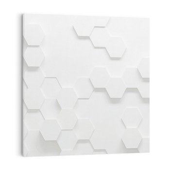 Obraz na płótnie 50x50 - Przestrzenne Zabawy - geometryczne, 3D