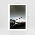 Plakat bez ramy 21x30 - Siła i determinacja: czołgi wojenne - czołgi, wojna