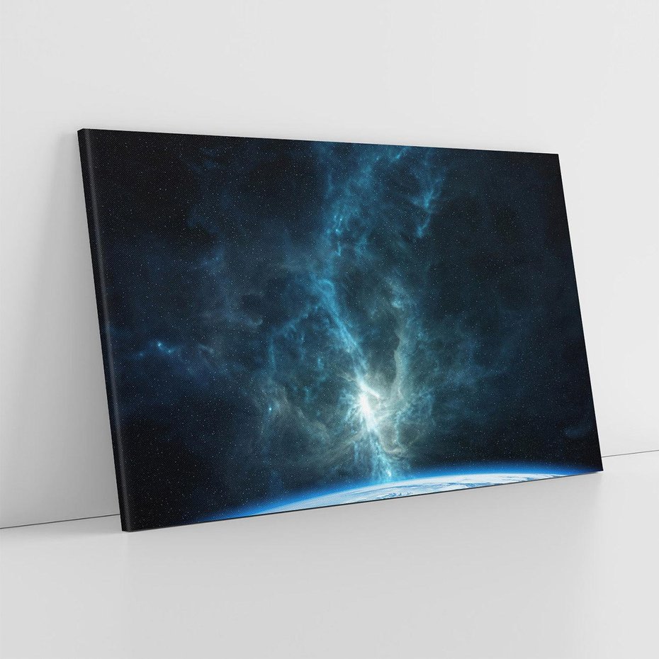 Obraz na płótnie 100x70 - Wędrówka przez galaktyki - ziemia, kosmos