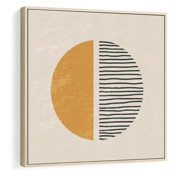 Obraz w ramie 50x50 - Kształty Nowych Granic - nowoczesna sztuka, minimalizm - rama drewno