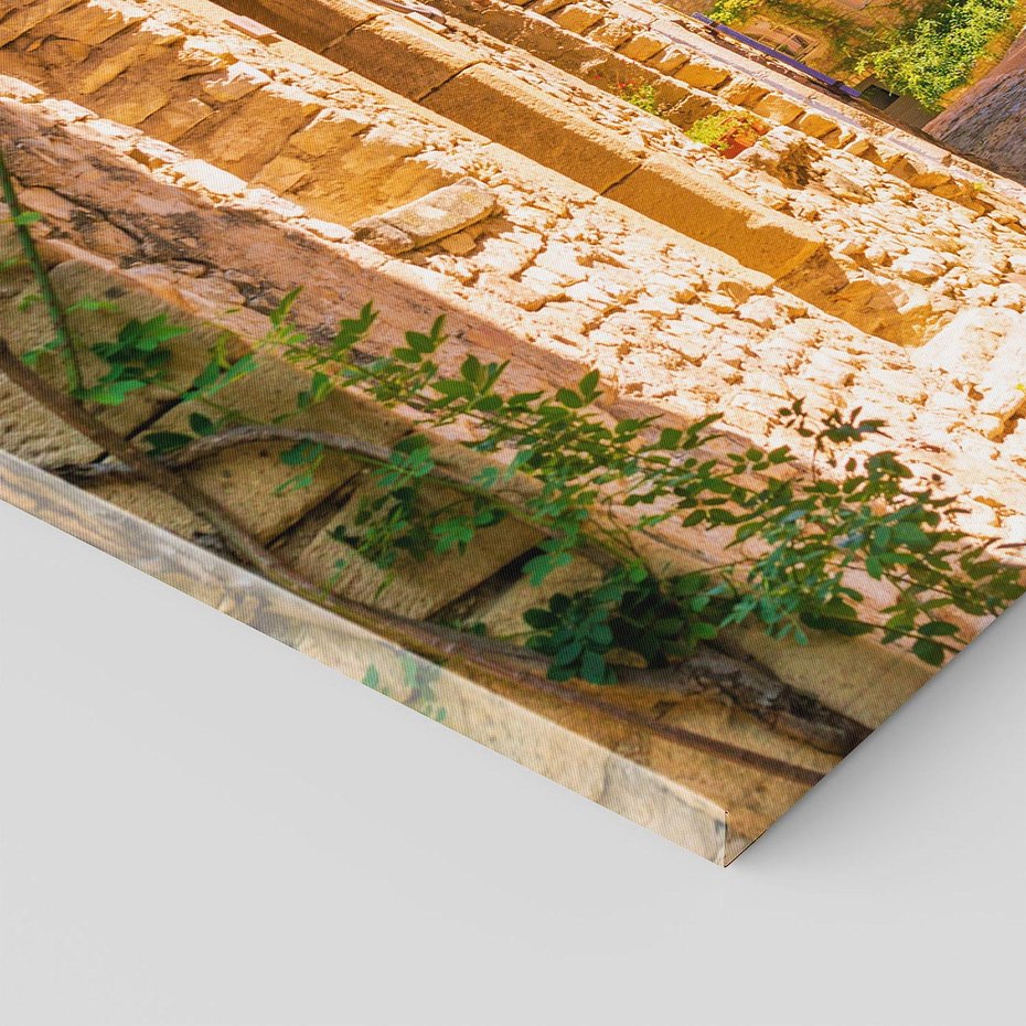 Obraz na płótnie 70x50 - Malownicza uliczka w perspektywie - uliczka, perspektywa