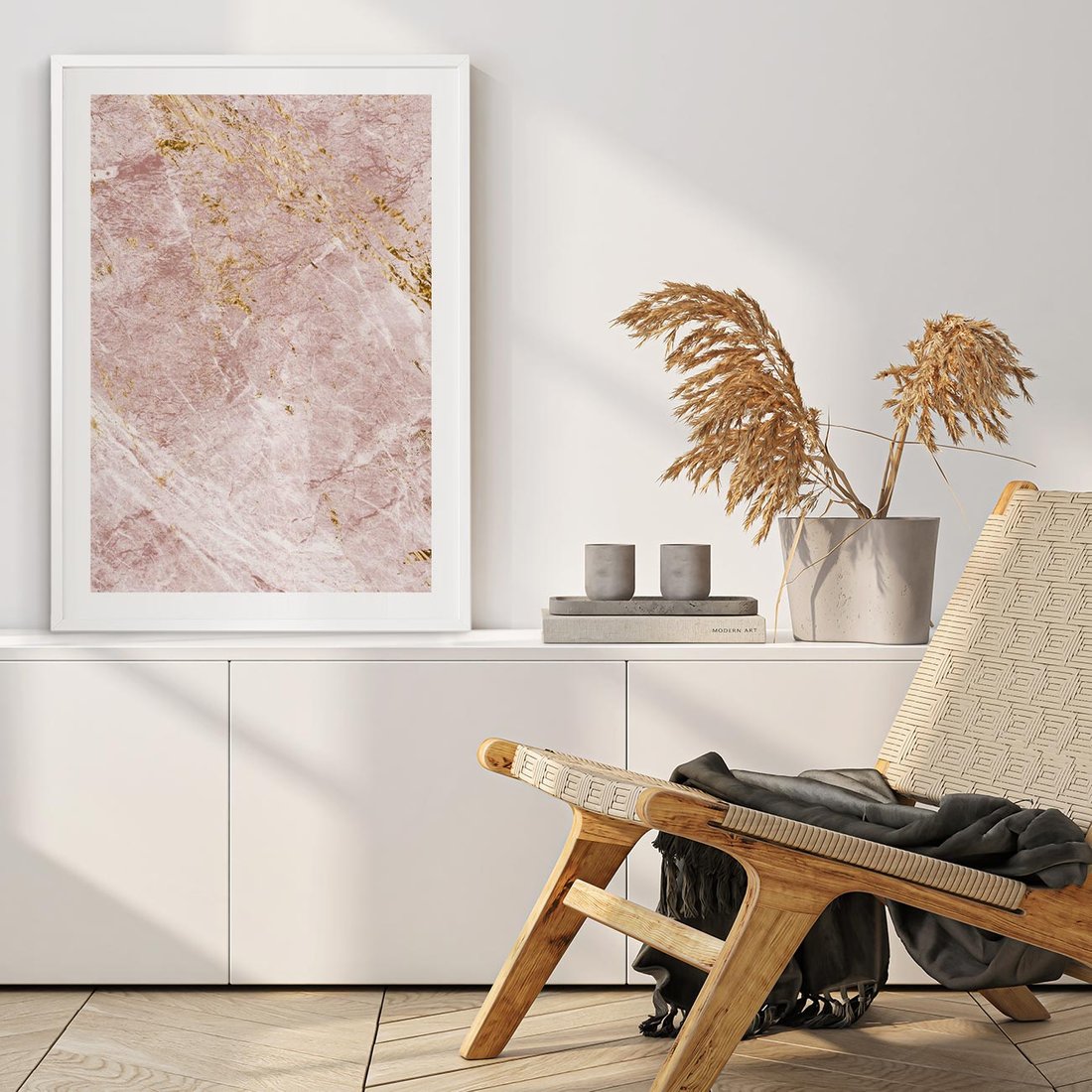 Plakat bez ramy 30x40 - Wyjątkowa Stylizacja - marmur, złoto