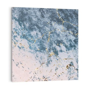 Obraz na płótnie 40x40 - Elegancja i Wyrafinowanie - marmur, złoto