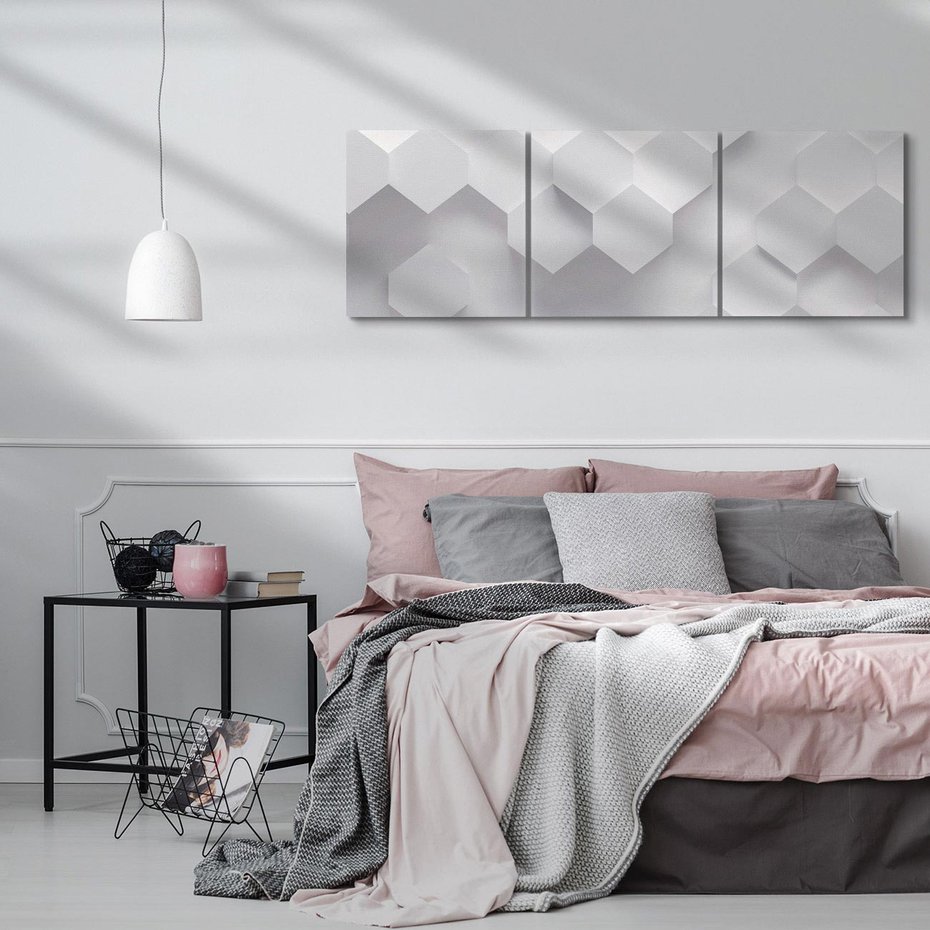 Obraz na płótnie 90x30 - Kreatywna Forma - geometryczny, 3D