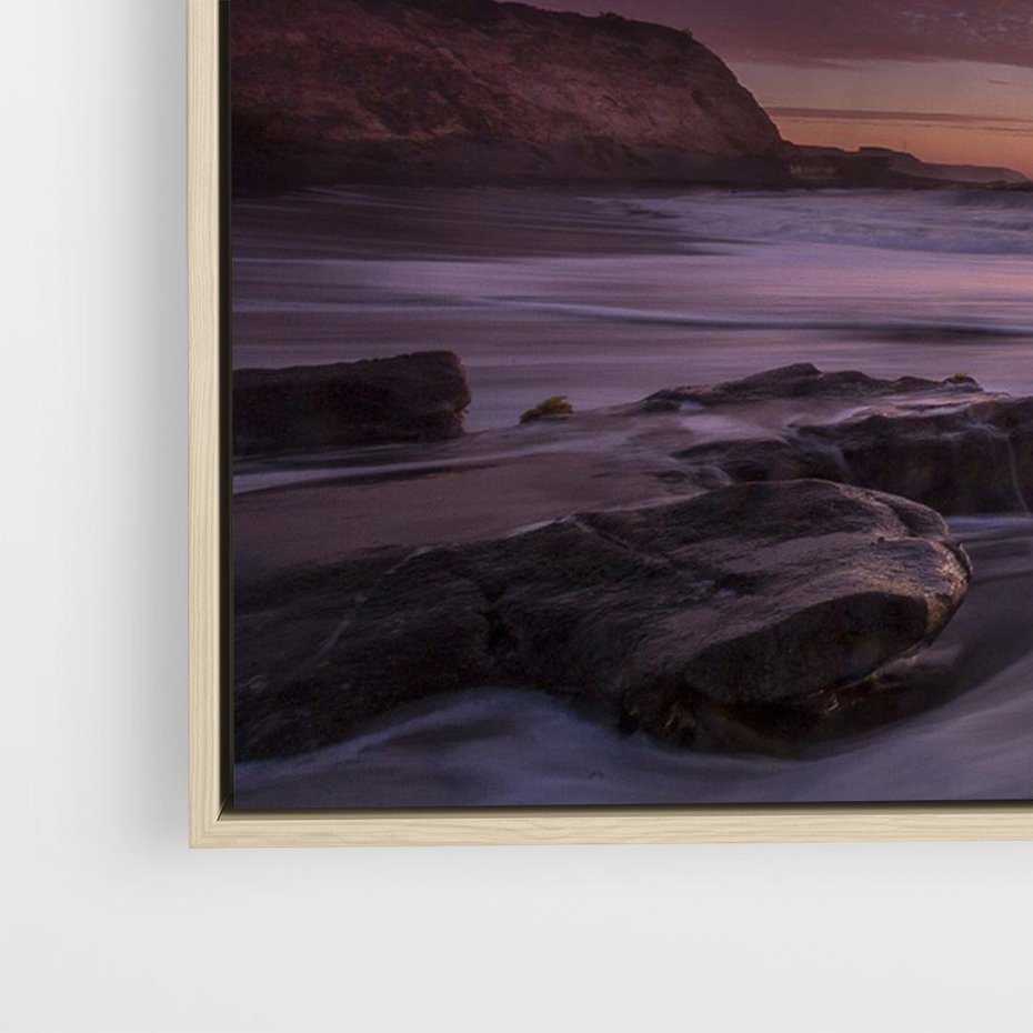 Obraz w ramie 100x70 - Spojrzenie w głąb duszy - zachód słońca, zmierzch - rama drewno