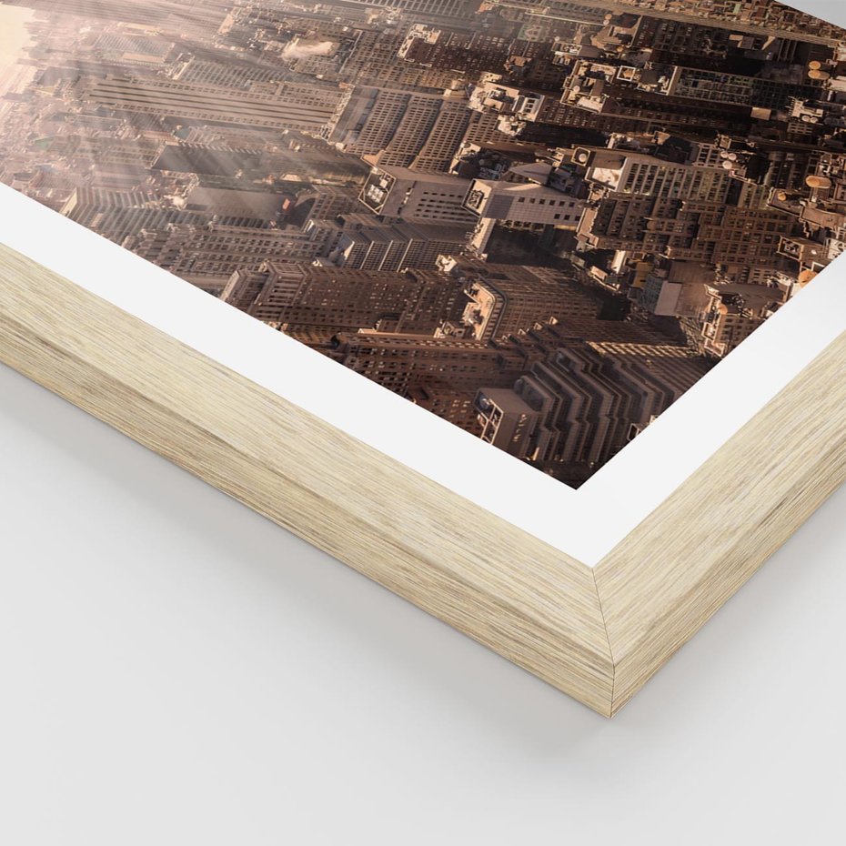 Plakat w ramie 50x70 - Dynamika Nowego Jorku - Nowy Jork, miasto - rama drewno