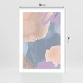 Plakat bez ramy 50x70 - Rozmyte Akwarelowe Marzenia - abstrakcyjne akwarelowe plamy, pastele