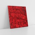 Obraz na płótnie 40x40 - Czerwona Pasja - czerwone, róże