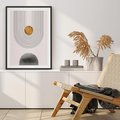 Plakat bez ramy 30x40 - Geometryczny Blask - nowoczesna grafika, geometria