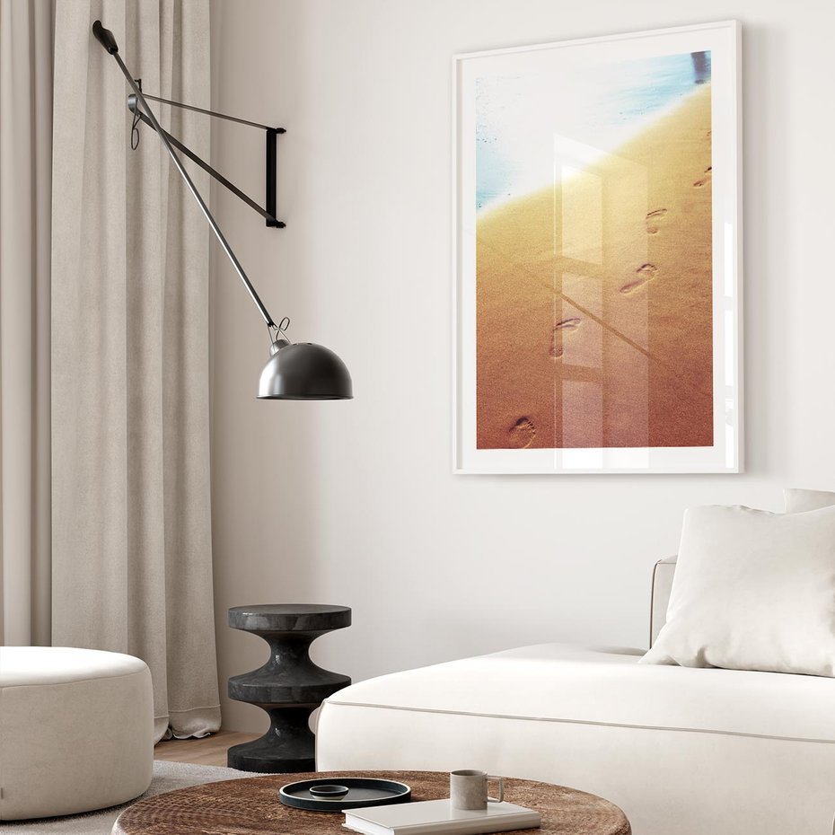 Plakat bez ramy 40x50 - Ślad Przygody - ślady, stóp