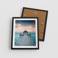 Plakat w ramie 40x50 - Morski Pomost - morze, pomost - rama czarna