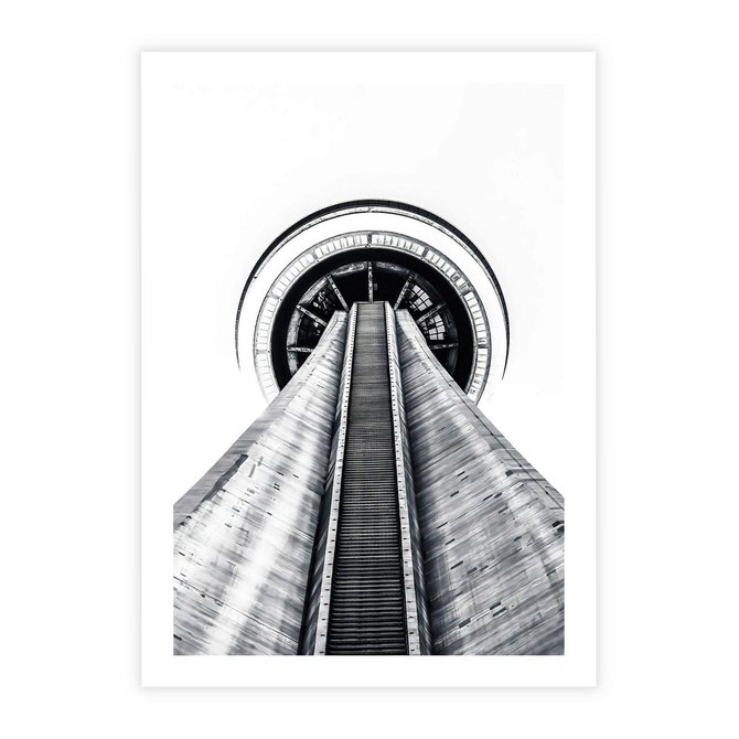 Plakat bez ramy 21x30 - Perspektywa Wieży - architektura, wieża