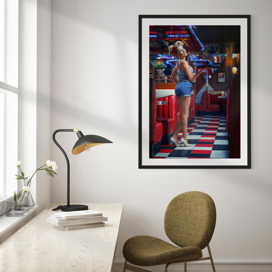 Plakat bez ramy 30x40 - Czas Na Wyjątkowy Posiłek - restauracja, retro