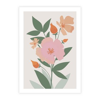 Plakat bez ramy 30x40 - Kwiatowe Nastroje - kwiat, sztuka nowoczesna