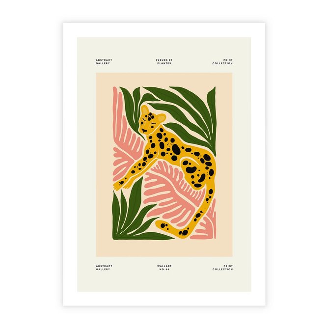Plakat bez ramy 21x30 - Rozkwitające Odbicia - nowoczesny plakat, gepard