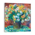 Obraz na płótnie 30x30 - Chryzantemy (1881–1882), Pierre-Auguste Renoir - Reprodukcja - reprodukcja, obraz na płótnie