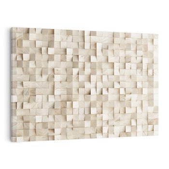 Obraz na płótnie 100x70 - Geometryczne 3D: Abstrakcyjna Harmonia - geometryczne, 3D