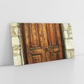 Obraz na płótnie 140x70 - Tajemnicze stare drzwi - stare, drzwi