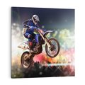 Obraz na płótnie 80x80 - Adrenalina na motocyklu cross - motocykl, cross