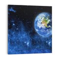 Obraz na płótnie 60x60 - Magia kosmicznej nocy - gwiazdy, kosmos