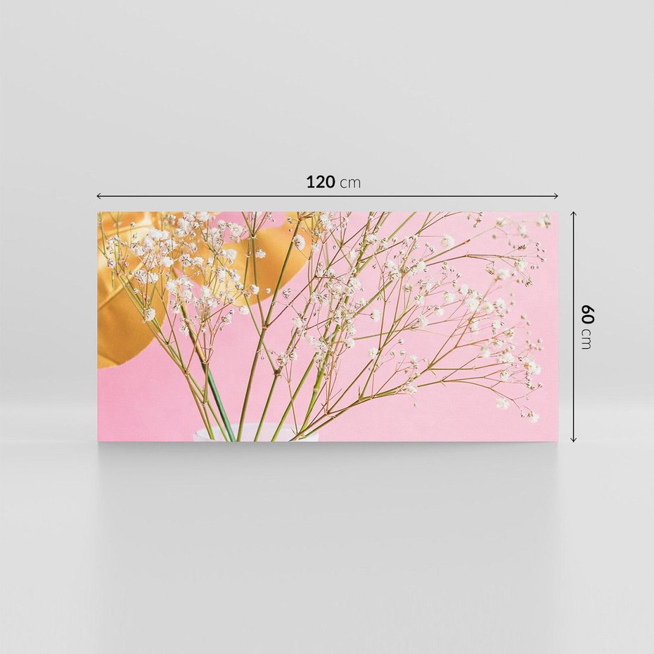 Obraz na płótnie 120x60 - Przyjemność Złotej Natury - złote, liście