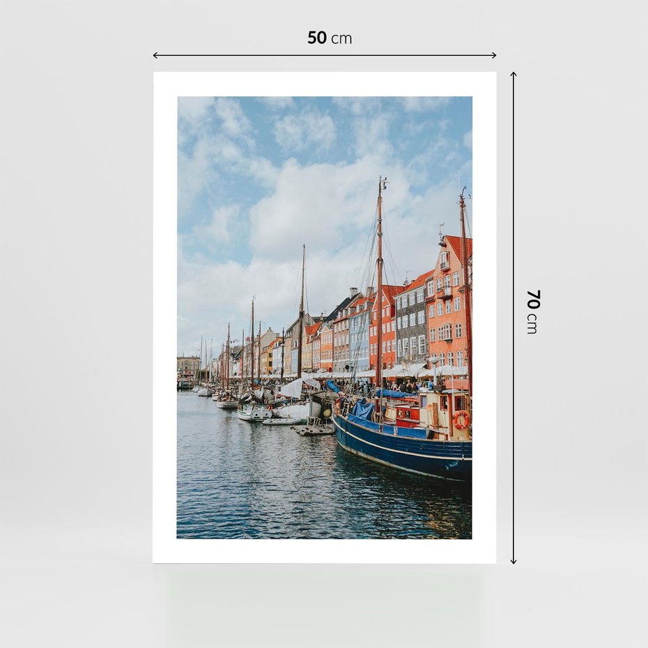 Plakat bez ramy 50x70 - Wibracje Miejskiego Klimatu - Dania, Kopehaga