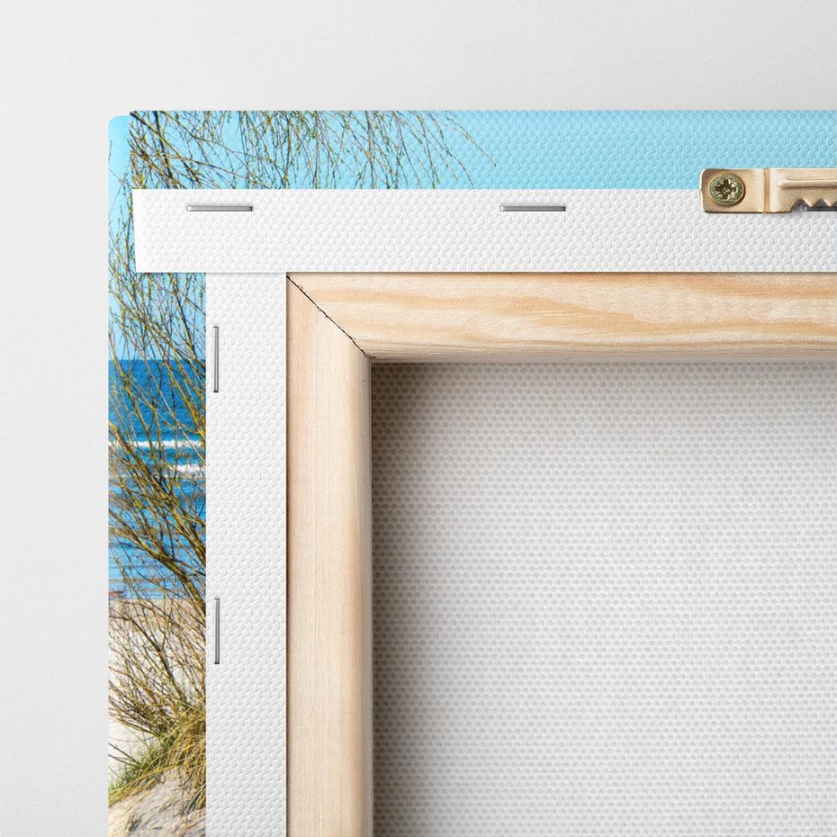 Obraz na płótnie 120x80 - Spokój nad brzegiem morza - plaża, morze