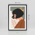 Plakat w ramie 50x70 - Kobieca Pasja - nowoczesny plakat, styl retro - rama czarna