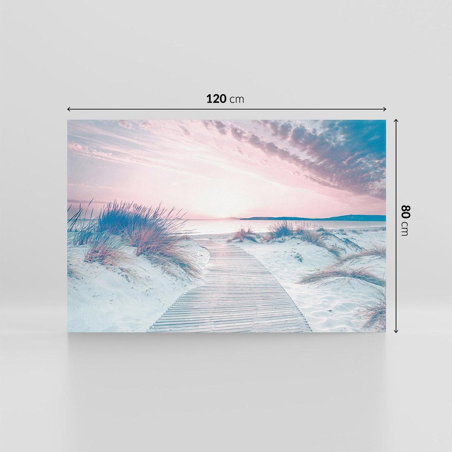 Obraz na płótnie 120x80 - Magia Zachodu Słońca - fotografia, stonowane kolory