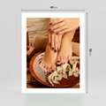 Plakat bez ramy 40x50 - Relaksujące Spa i Perfekcyjny Manicure - spa, paznokcie