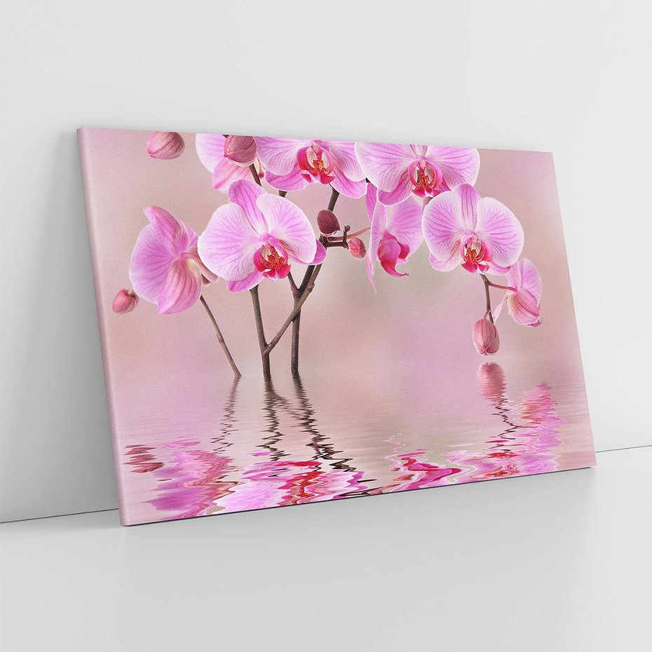 Obraz na płótnie 70x50 - Relaksacyjne spa w otoczeniu storczyka - spa, storczyk