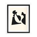 Plakat w ramie 40x50 - Tajemnicze Spektrum - abstrakcyjne kształty, geometria - rama czarna