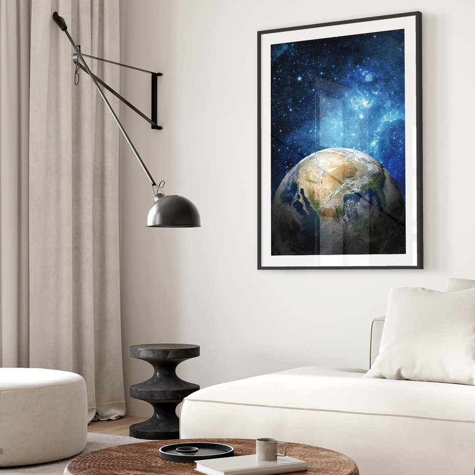 Plakat bez ramy 30x40 - Kosmiczne Horyzonty - Ziemia, kosmos