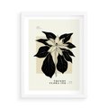 Plakat w ramie 50x70 - Melancholia przerywanych linii - wiaty, typografia - rama biała