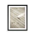 Plakat w ramie 30x40 - Pole i Żniwa na Malowniczym Zdjęciu - pole, traktor - rama czarna