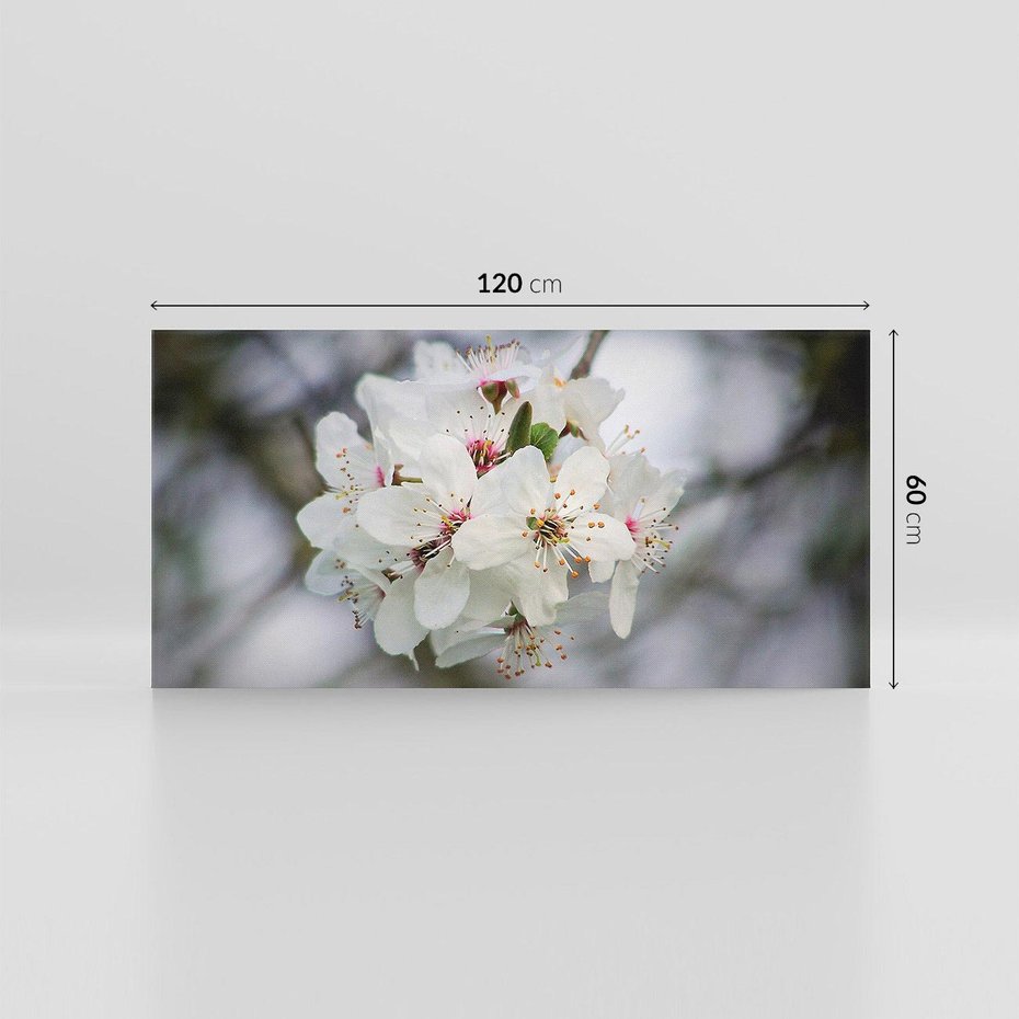 Obraz na płótnie 120x60 - Kwiatowa harmonia w tonacji pastelowej - kwiat, kwiaty