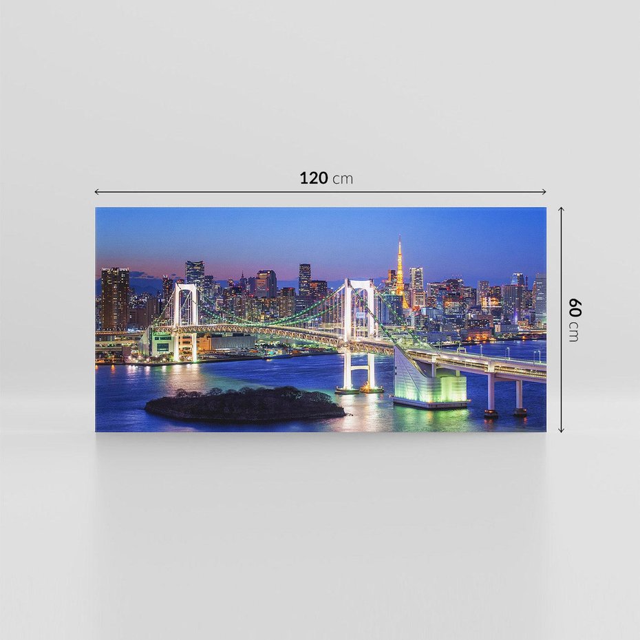 Obraz na płótnie 120x60 - Spotkanie Tradycji i Nowoczesności - Tokio, Japonia