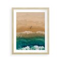 Plakat w ramie 40x50 - Nadbrzeżna Harmonia - plaża, morze - rama drewno