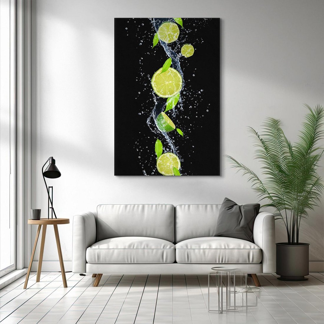 Obraz na płótnie 80x120 - Świeżość Cytrusów - limonki, cytryny